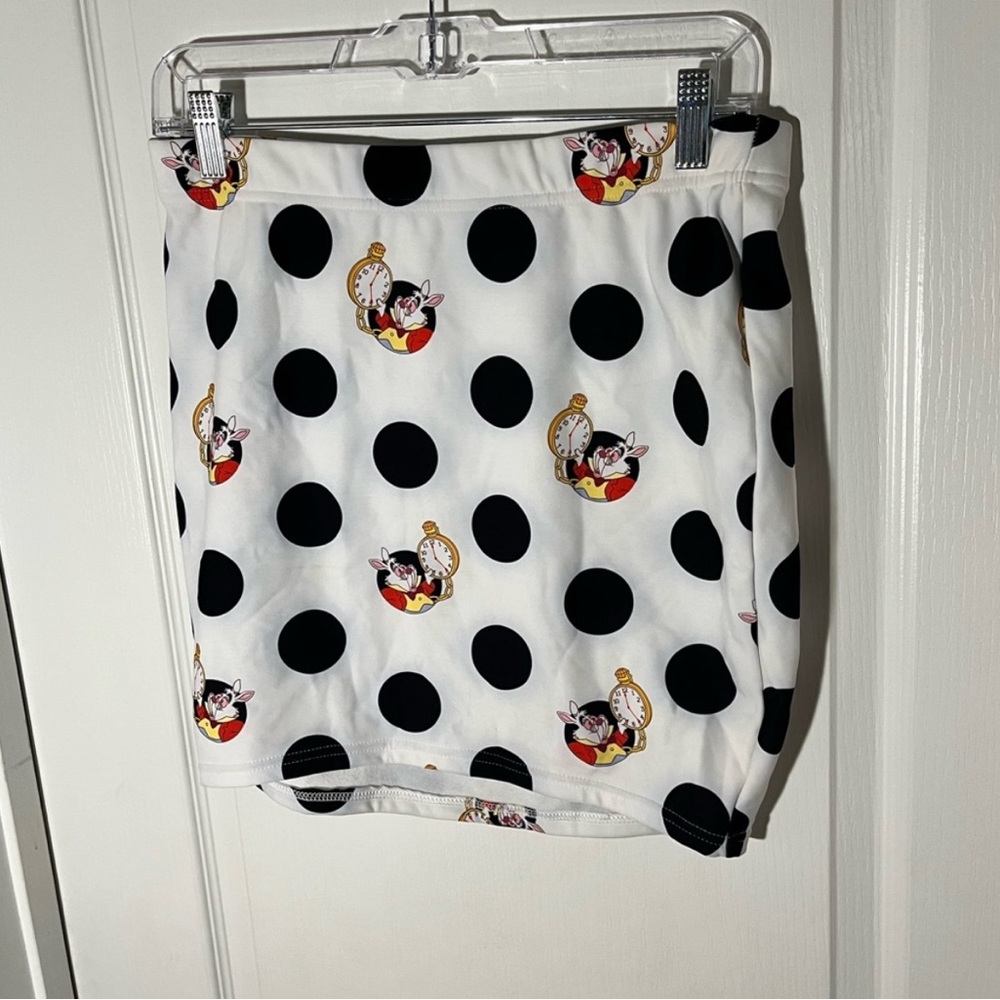 Disney X Blackmilk White Rabbit Clock Skirt Alice In Wonderland